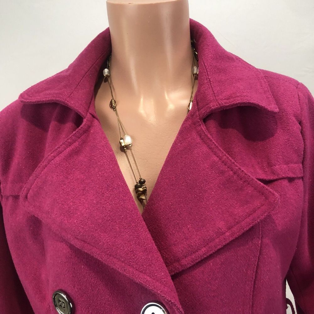 Bongo Jacket Women's Sz M Pink with  Blend Button Front - Picture 9 of 16